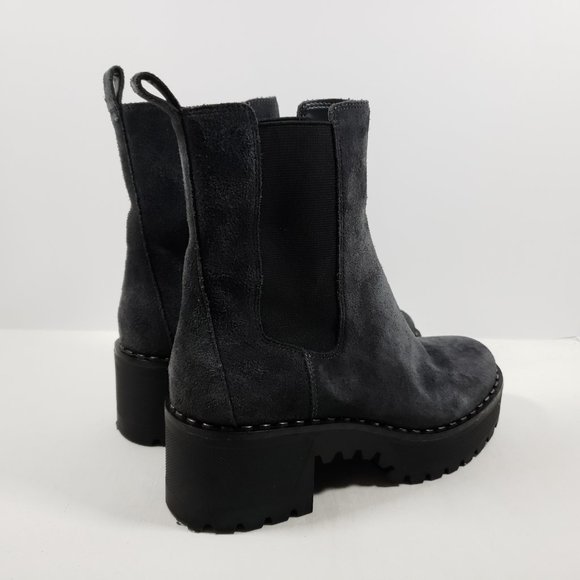 Vince Camuto Madisha Suede Chelsea Boot - Dark Gray 7.5M - Picture 2 of 3